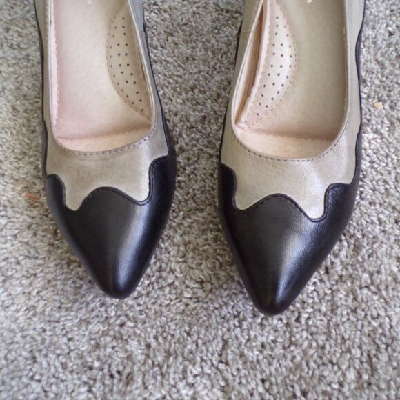 Spring step retro inspired leather heels 37 - Picture 3 of 10